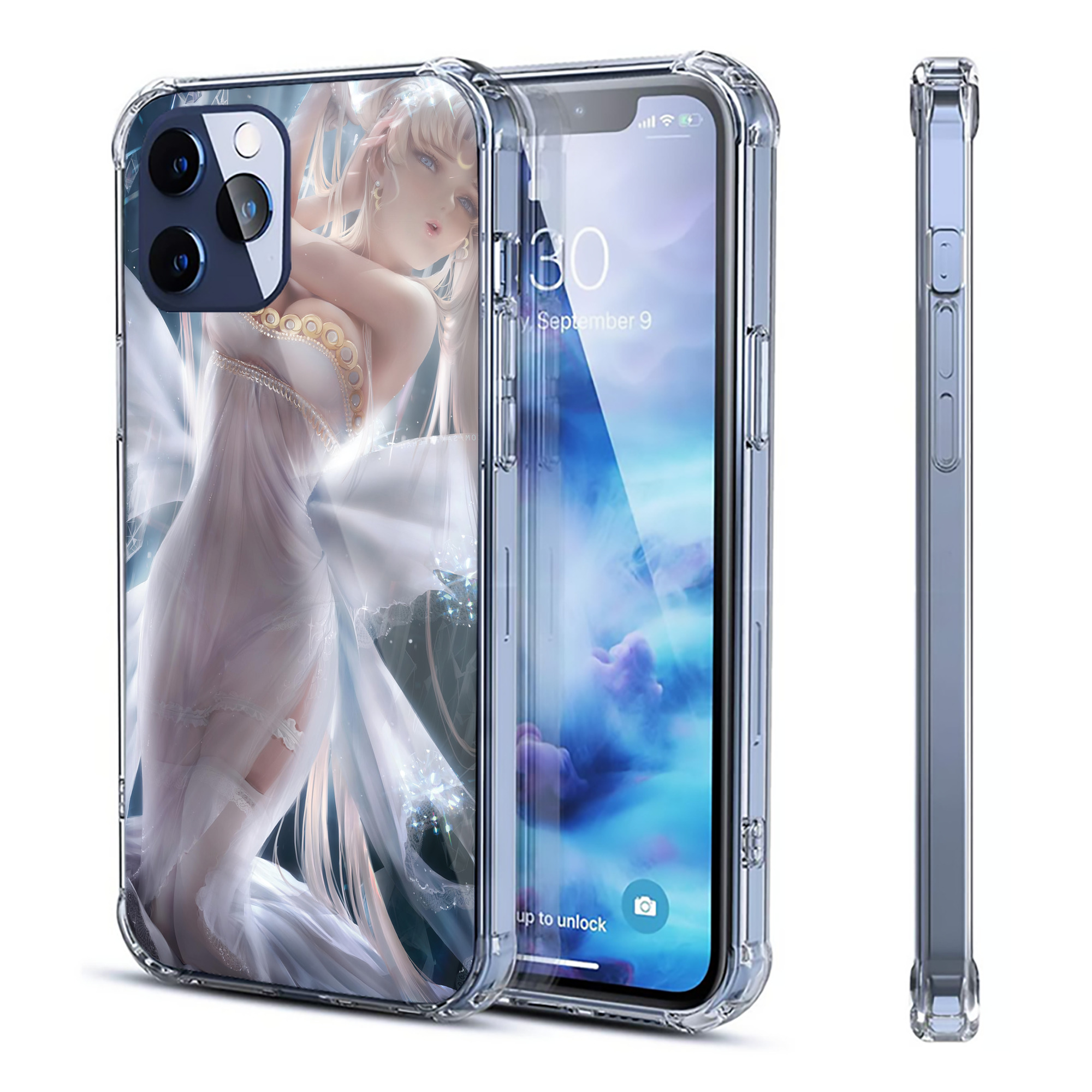 （画像用） 美少女戦士セーラームーン Sailor Moon 【iPhone 12シリーズ対応】透明スマホケース（クリアソフトケース）